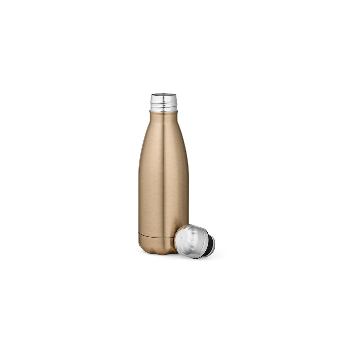 Butelki z logo – mississippi 450p butelka ze stali nierdzewnej z recyklingu 430 ml – szampańska ABT043_167-A Mississippi 450P Butelka ze stali nierdzewnej z recyklingu 430 ml - Szampańska ABT043_167-A