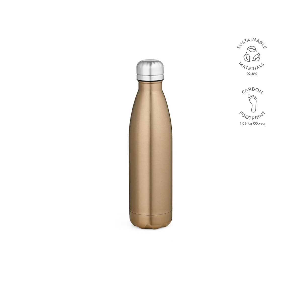 Butelki z logo – mississippi 550p butelka ze stali nierdzewnej z recyklingu 535 ml – szampańska ABT044_167-kpi Mississippi 550P Butelka ze stali nierdzewnej z recyklingu 535 ml - Szampańska ABT044_167-kpi
