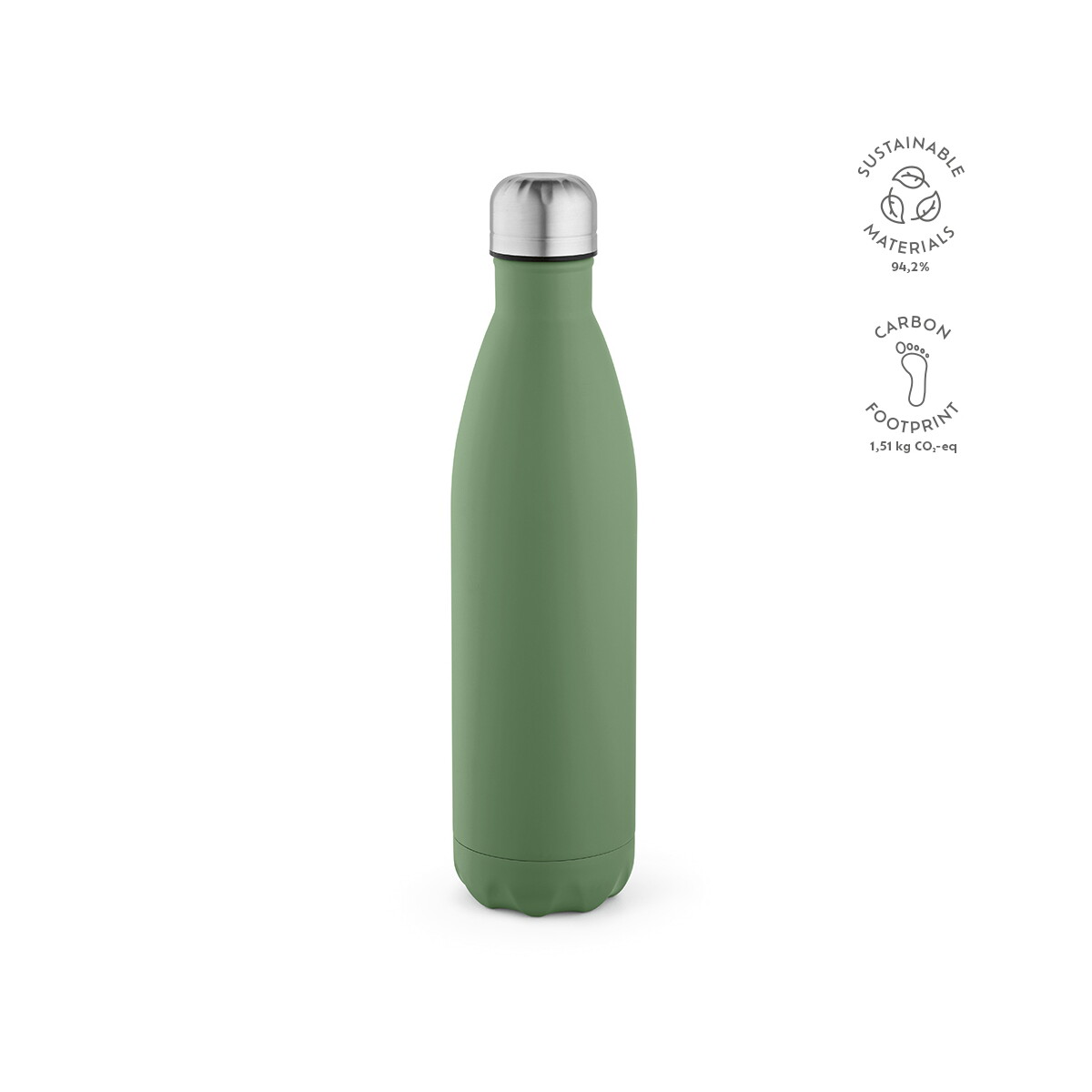 Butelki z logo – mississippi 800 butelka ze stali nierdzewnej z recyklingu 810 ml – pastelowa zielona ABT012_159-kpi Mississippi 800 Butelka ze stali nierdzewnej z recyklingu 810 ml - Pastelowa zielona ABT012_159-kpi
