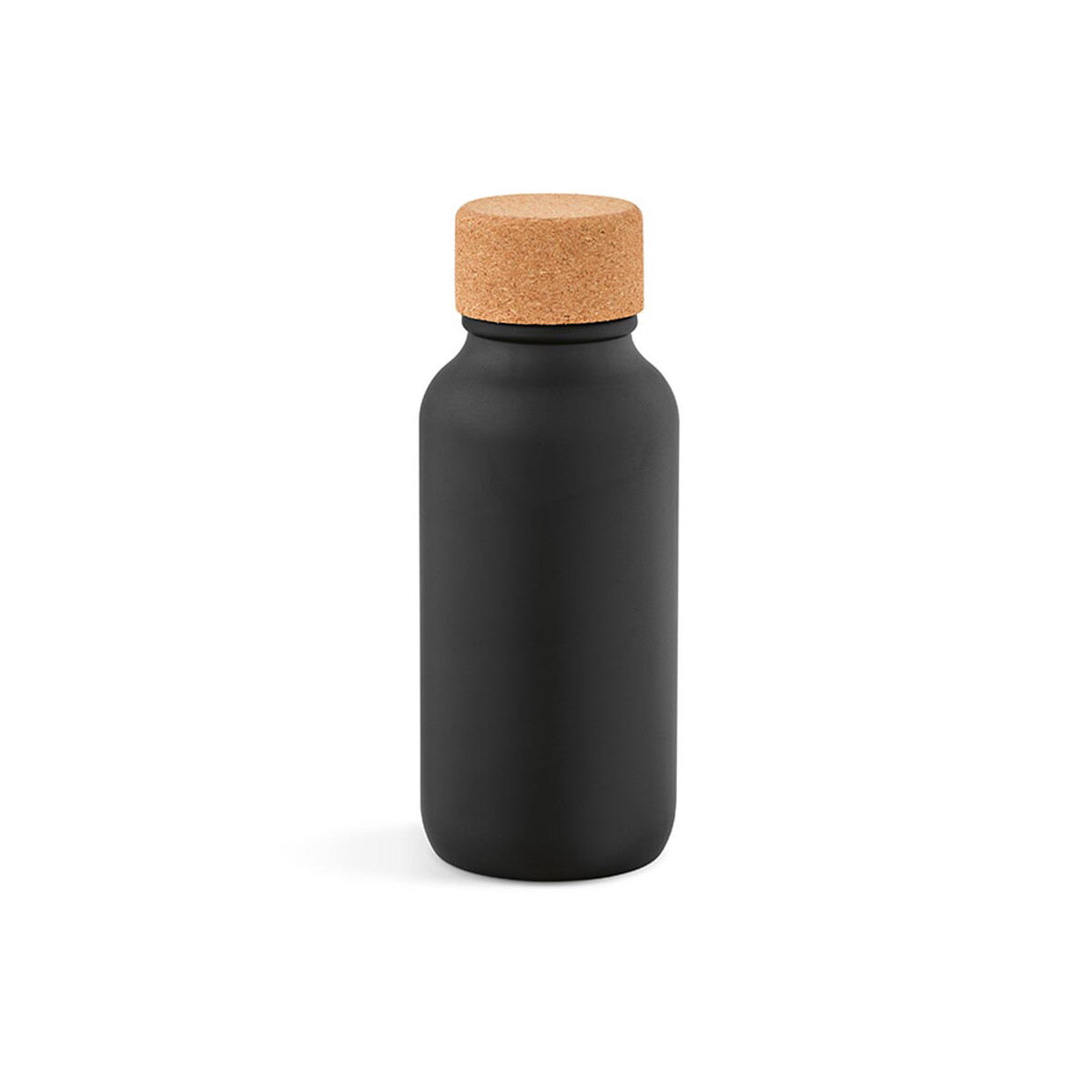 Butelki z logo – volga butelka ze stali nierdzewnej z recyklingu 530 ml – czarna ABT034_103-back Volga Butelka ze stali nierdzewnej z recyklingu 530 ml - Czarna ABT034_103-back