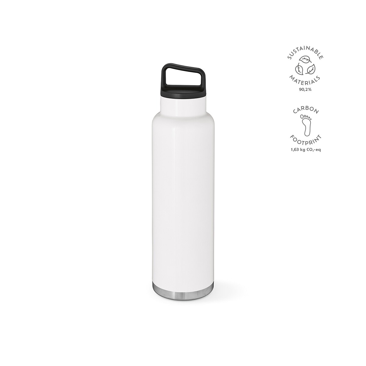 Butelki z logo – zambezi 1500w butelka ze stali nierdzewnej z recyklingu 1620 ml – biała ABT040_106-kpi Zambezi 1500W Butelka ze stali nierdzewnej z recyklingu 1620 ml - Biała ABT040_106-kpi