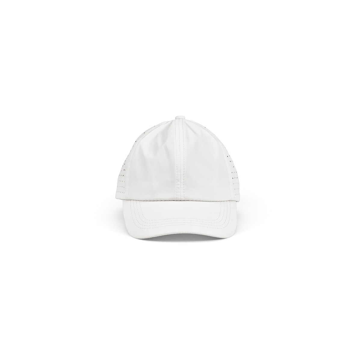 Czapki z logo – czapka amstrong rpet 110 gsm – biała ACA005_106-front Czapka Amstrong rPET 110 gsm - Biała ACA005_106-front