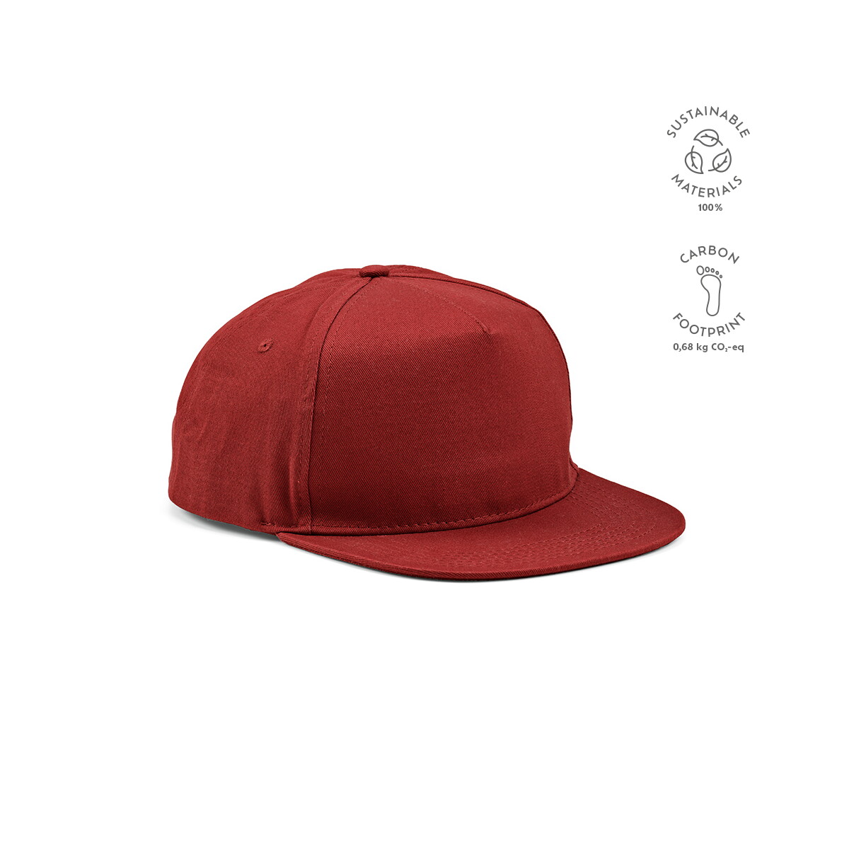 Czapki z logo – czapka cornell z bawelny z recyklingu 180 gsm – burgundowa ACA003_115-kpi Czapka Cornell z bawelny z recyklingu 180 gsm - Burgundowa ACA003_115-kpi