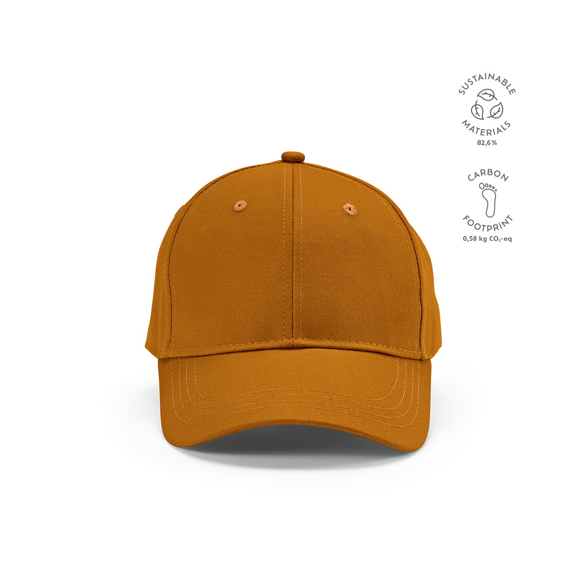 Czapki z logo – czapka darrell recycled cotton 280 gsm – brązowa ACA001_101-kpi Czapka Darrell Recycled Cotton 280 gsm - Brązowa ACA001_101-kpi