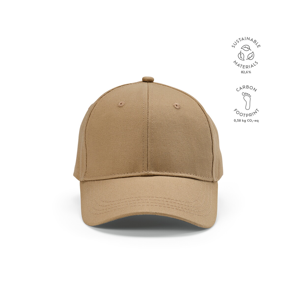 Czapki z logo – czapka darrell recycled cotton 280 gsm – camelowa ACA001_191-kpi Czapka Darrell Recycled Cotton 280 gsm - Camelowa ACA001_191-kpi
