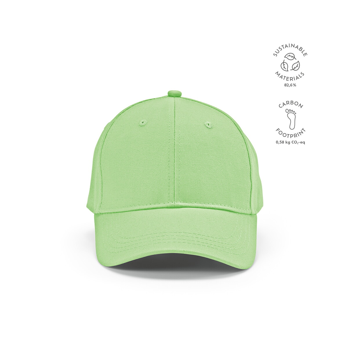 Czapki z logo – czapka darrell recycled cotton 280 gsm – jasnozielona ACA001_119-kpi Czapka Darrell Recycled Cotton 280 gsm - Jasnozielona ACA001_119-kpi