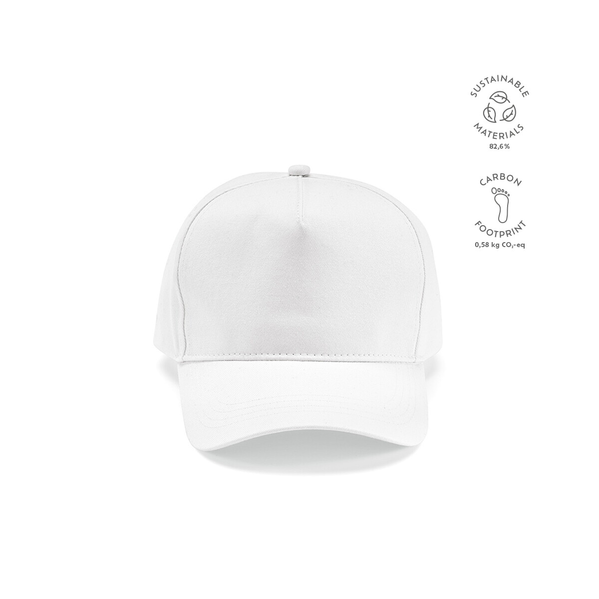 Czapki z logo – czapka hendrix z bawelny z recyklingu 280 gsm – biała ACA002_106-kpi Czapka Hendrix z bawelny z recyklingu 280 gsm - Biała ACA002_106-kpi