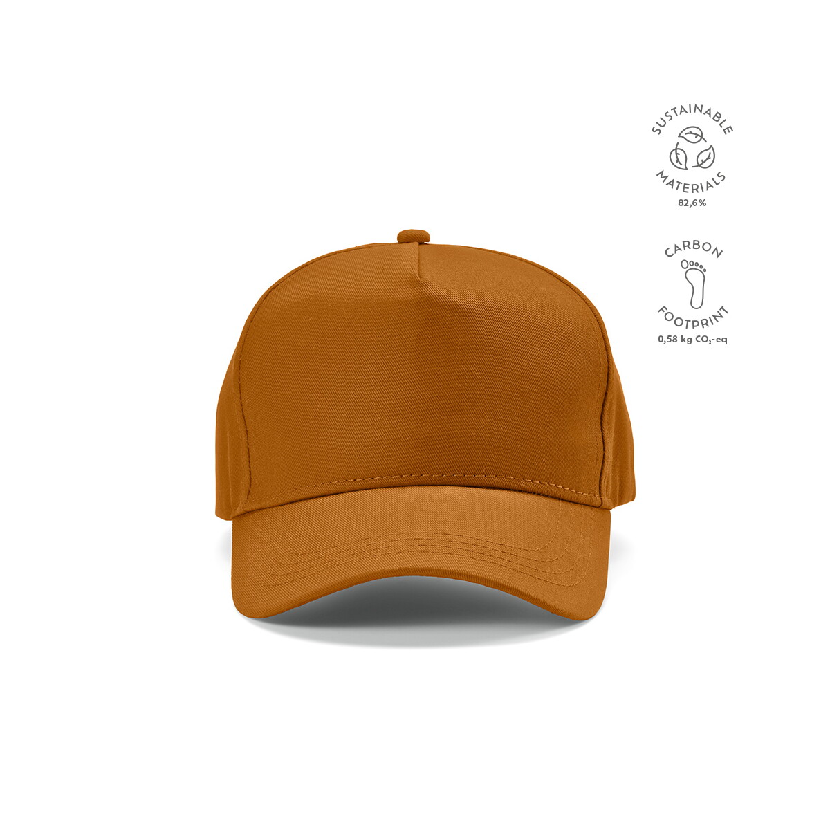 Czapki z logo – czapka hendrix z bawelny z recyklingu 280 gsm – brązowa ACA002_101-kpi Czapka Hendrix z bawelny z recyklingu 280 gsm - Brązowa ACA002_101-kpi