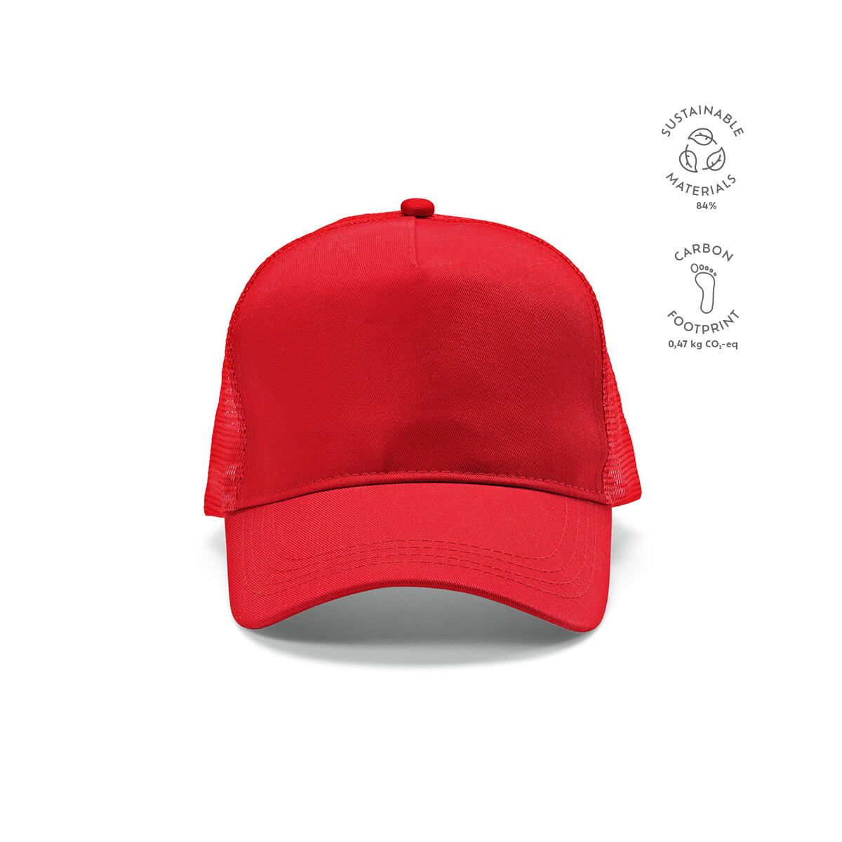 Czapki z logo – czapka zappa cap rpet 220 gsm – czerwona ACA004_105-kpi Czapka Zappa Cap rPET 220 gsm - Czerwona ACA004_105-kpi