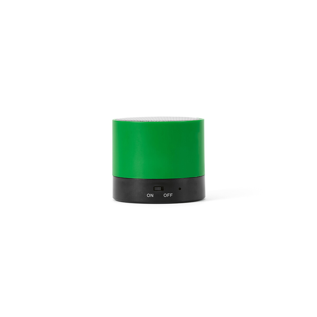 Głośniki z logo – głośnik gauss z recyklingu abs 300 mah – zielony ASP013_109-front Głośnik Gauss z recyklingu ABS 300 mAh - Zielony ASP013_109-front