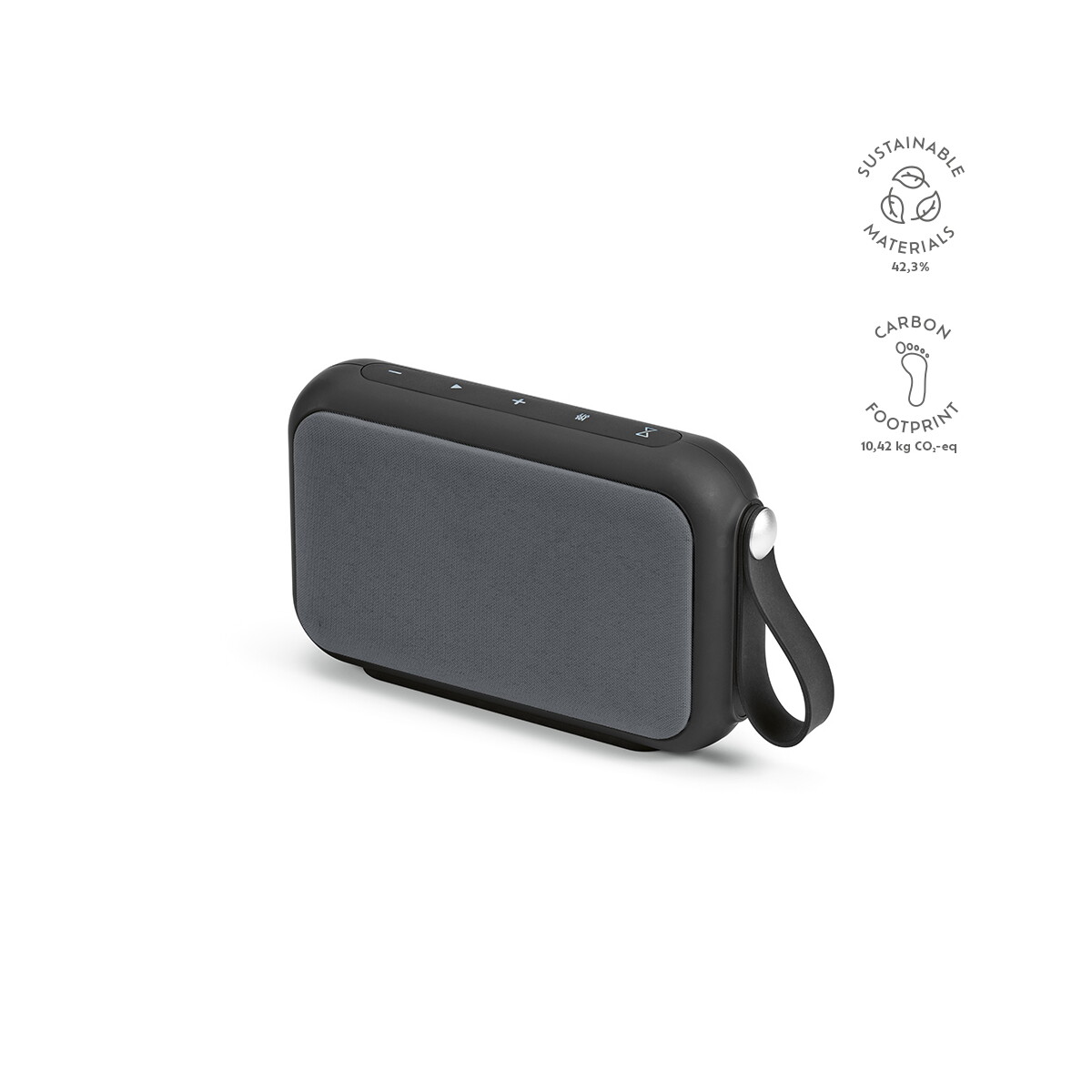 Głośniki z logo – głośnik hawking z recyklingu abs 4 000 mah – czarny ASP016_103-kpi Głośnik Hawking z recyklingu ABS 4 000 mAh - czarny ASP016_103-kpi