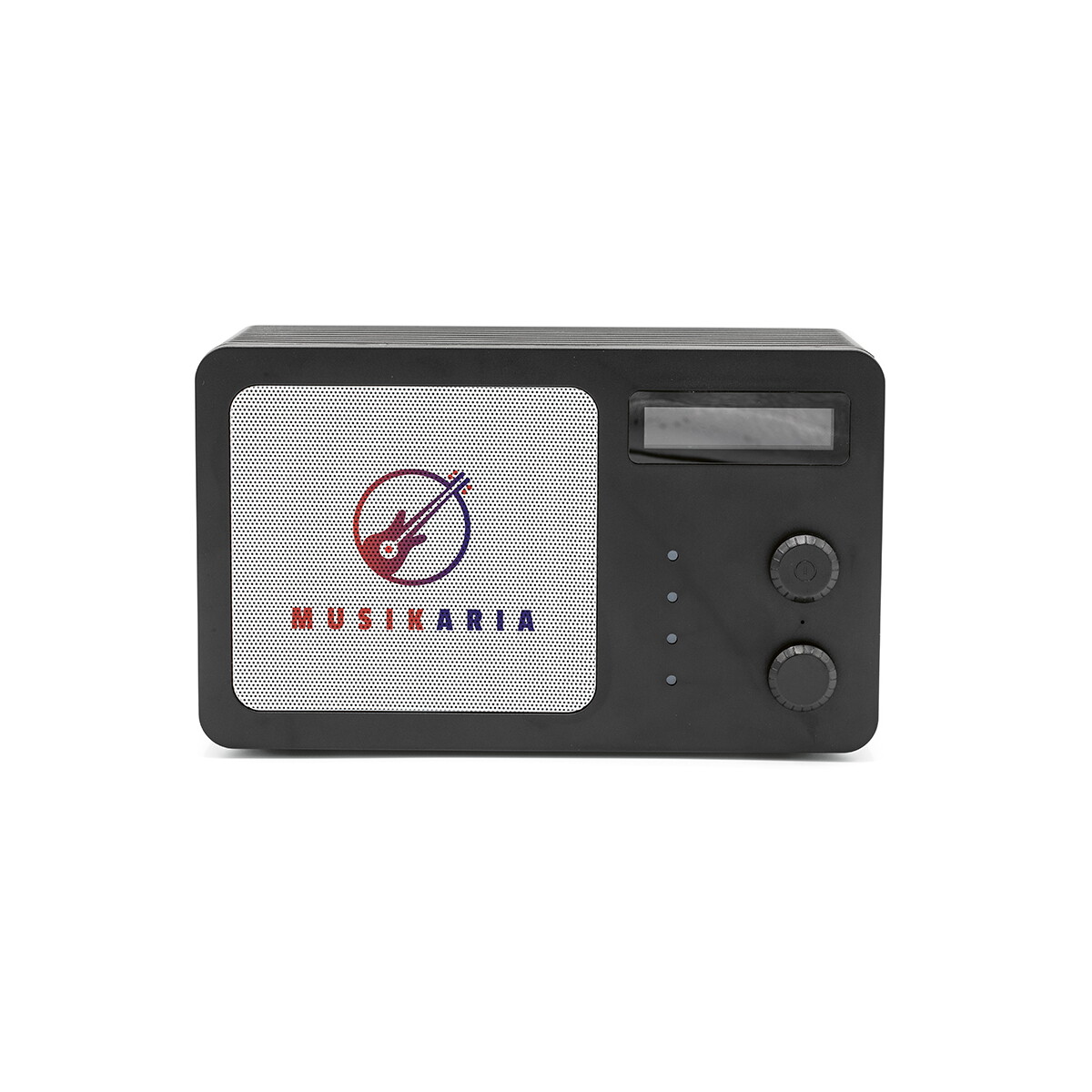 Głośniki z logo – glosnik soundview z recyklingu abs 3 600 mah – czarny ASP001_103-logo Glosnik Soundview z recyklingu ABS 3 600 mAh - Czarny ASP001_103-logo