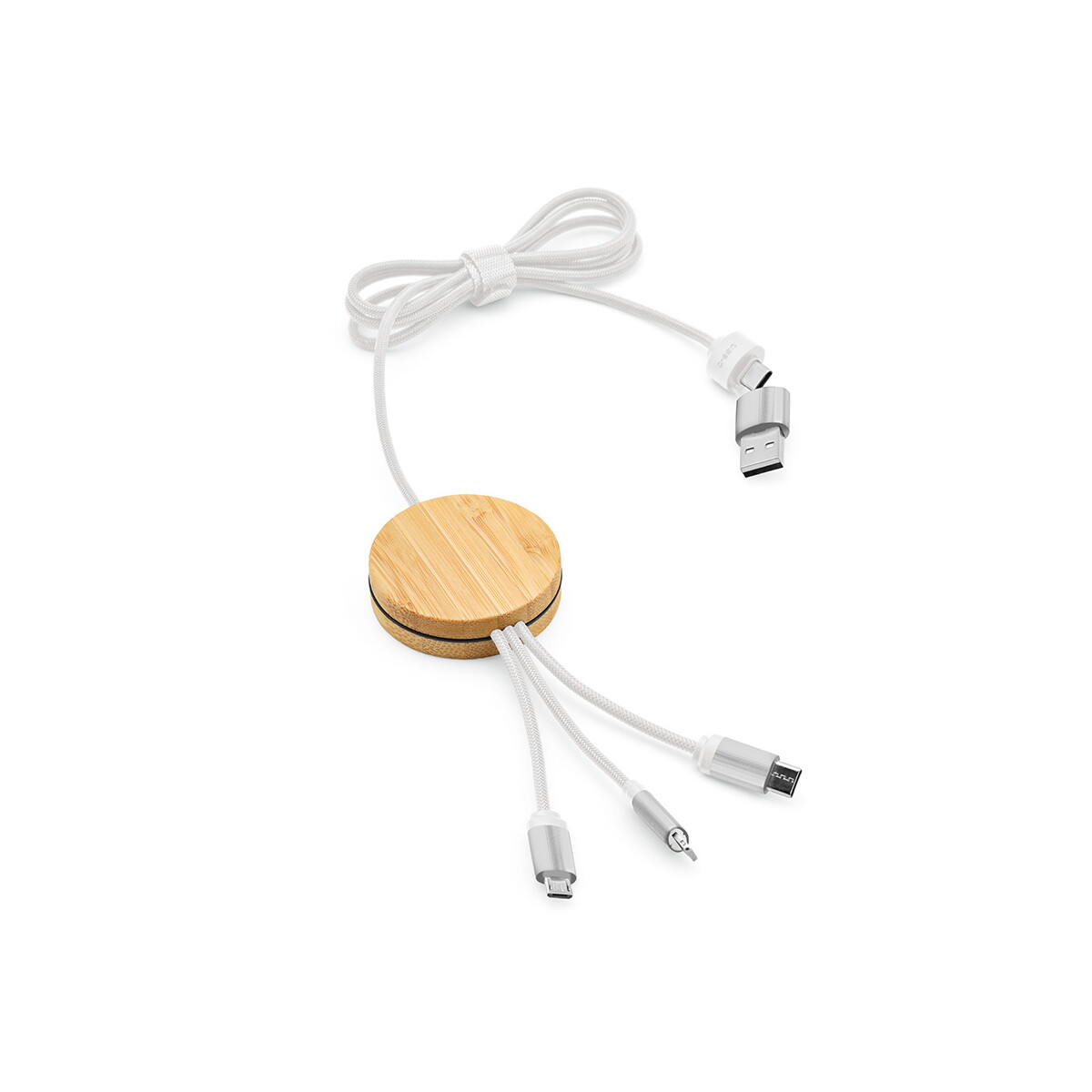 Kabel Feynmana rPET 3 w 1 - Biały ACB004_106