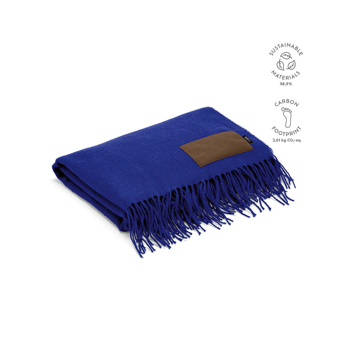 Koce z logo – koc lichtenstein rpet 180 gsm – granatowy ABL003_134-kpi Koc Lichtenstein rPET 180 gsm - Granatowy ABL003_134-kpi