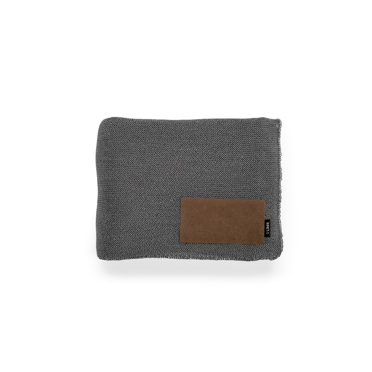 Koce z logo – koc mondrian rpet 270 gsm – ciemnoszary ABL001_133-front Koc Mondrian rPET 270 gsm - Ciemnoszary ABL001_133-front