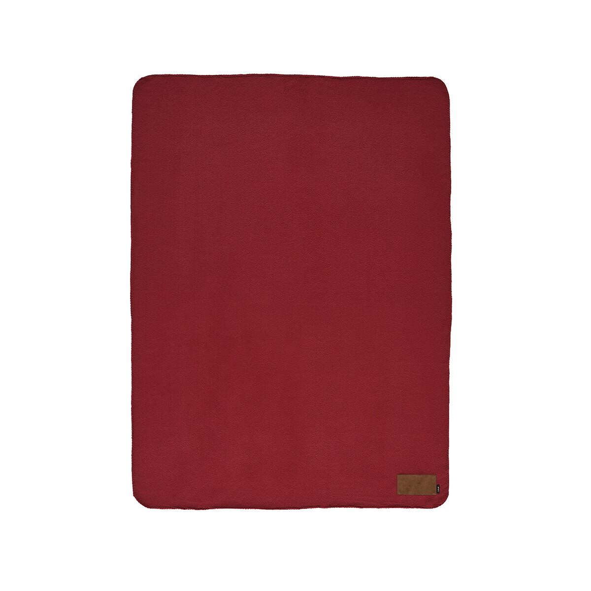 Koce z logo – koc pollock rpet 180 gsm – burgundowy ABL006_115-front Koc Pollock rPET 180 gsm - Burgundowy ABL006_115-front