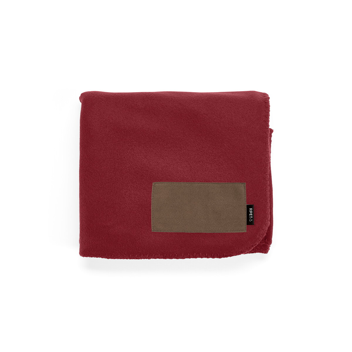 Koce z logo – koc pollock rpet 180 gsm – burgundowy ABL006_115-top Koc Pollock rPET 180 gsm - Burgundowy ABL006_115-top