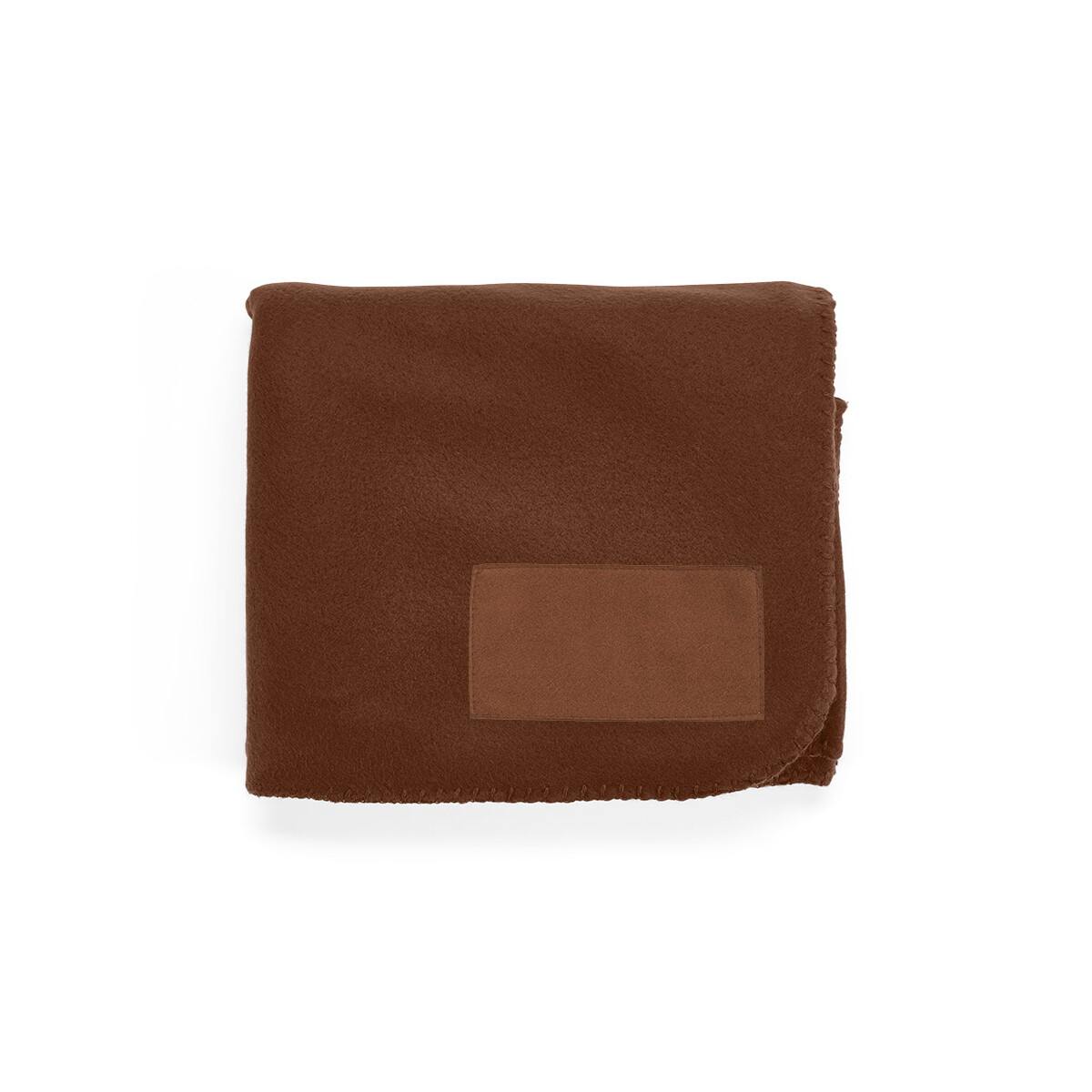 Koce z logo – koc pollock rpet 180 gsm – ciemnobrązowy ABL006_121-A Koc Pollock rPET 180 gsm - Ciemnobrązowy ABL006_121-A