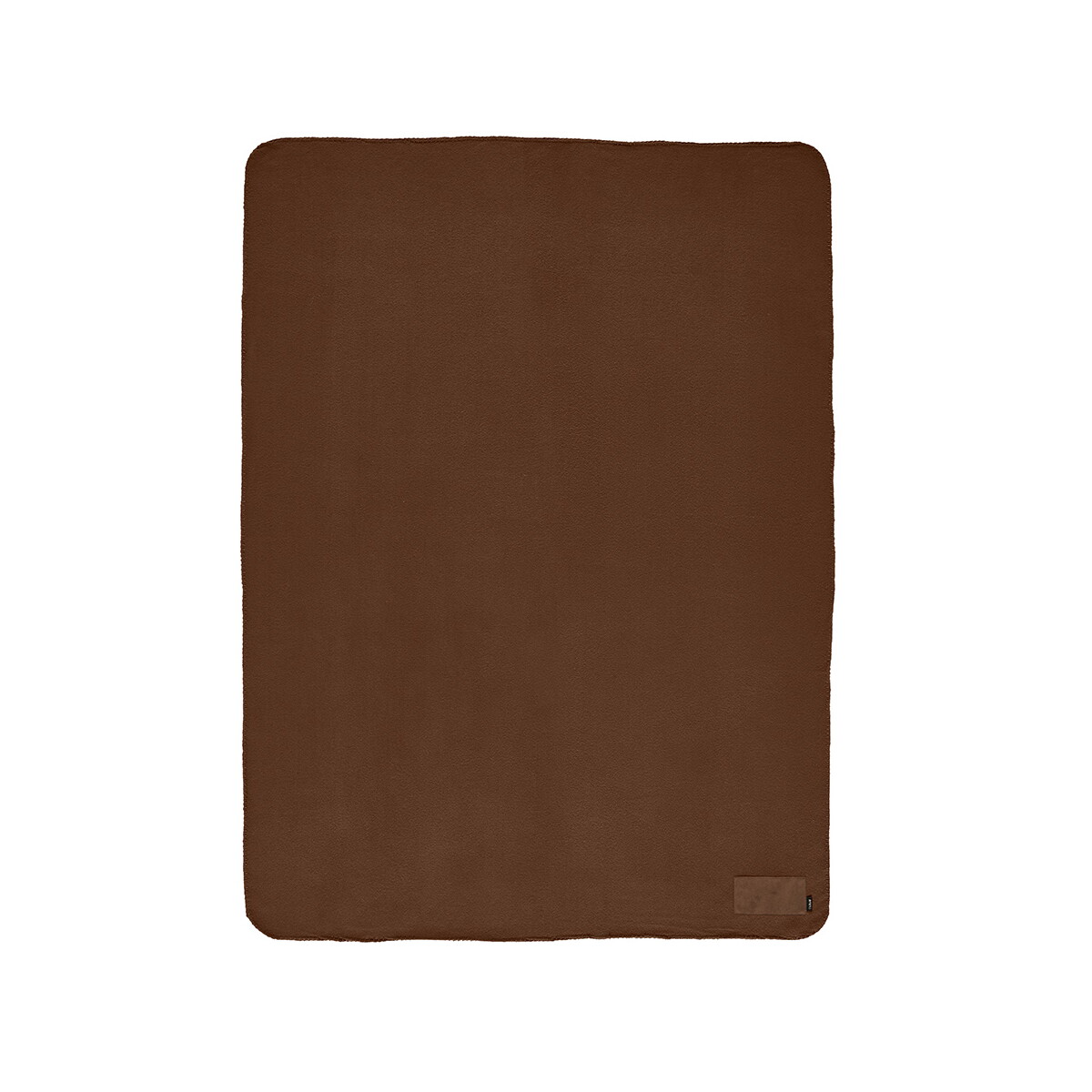 Koce z logo – koc pollock rpet 180 gsm – ciemnobrązowy ABL006_121-top-A Koc Pollock rPET 180 gsm - Ciemnobrązowy ABL006_121-top-A