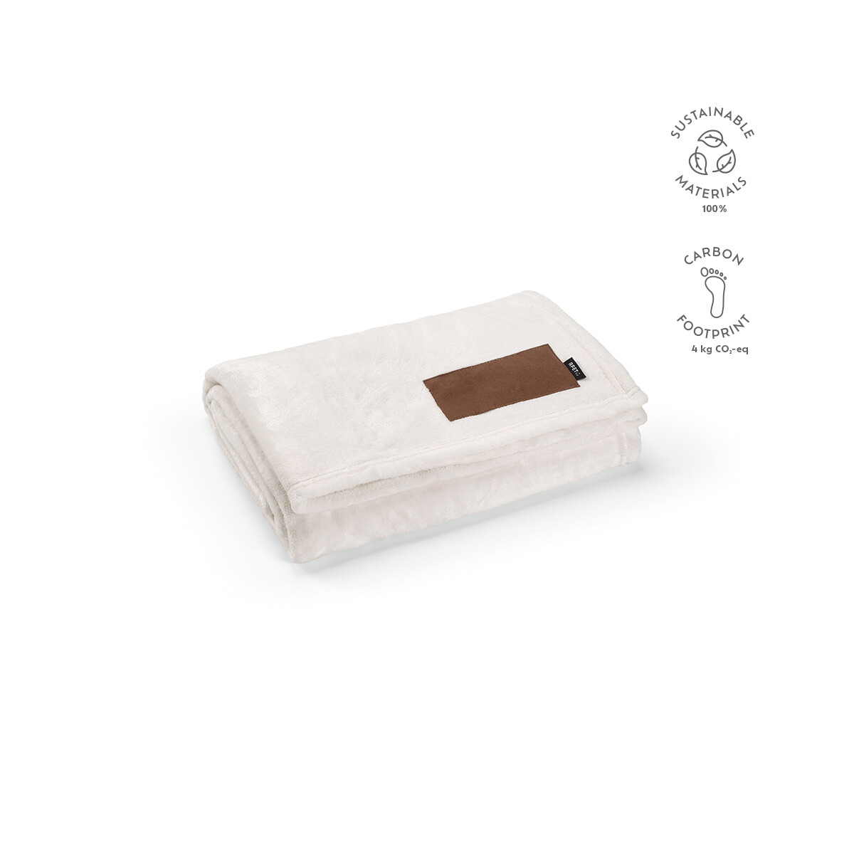Koce z logo – koc van eyck rpet 240 gsm – biały ABL007_106-kpi Koc Van Eyck rPET 240 gsm - Biały ABL007_106-kpi