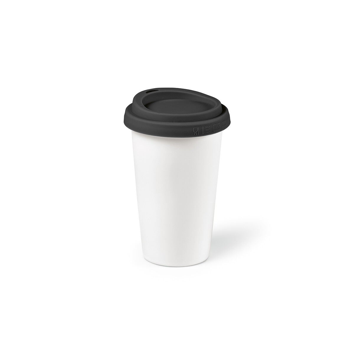 Kubki z logo – kubek podrózny tagus ceramiczny 300 ml – czarny ACP012_103-A Kubek podrózny Tagus Ceramiczny 300 ml - czarny ACP012_103-A