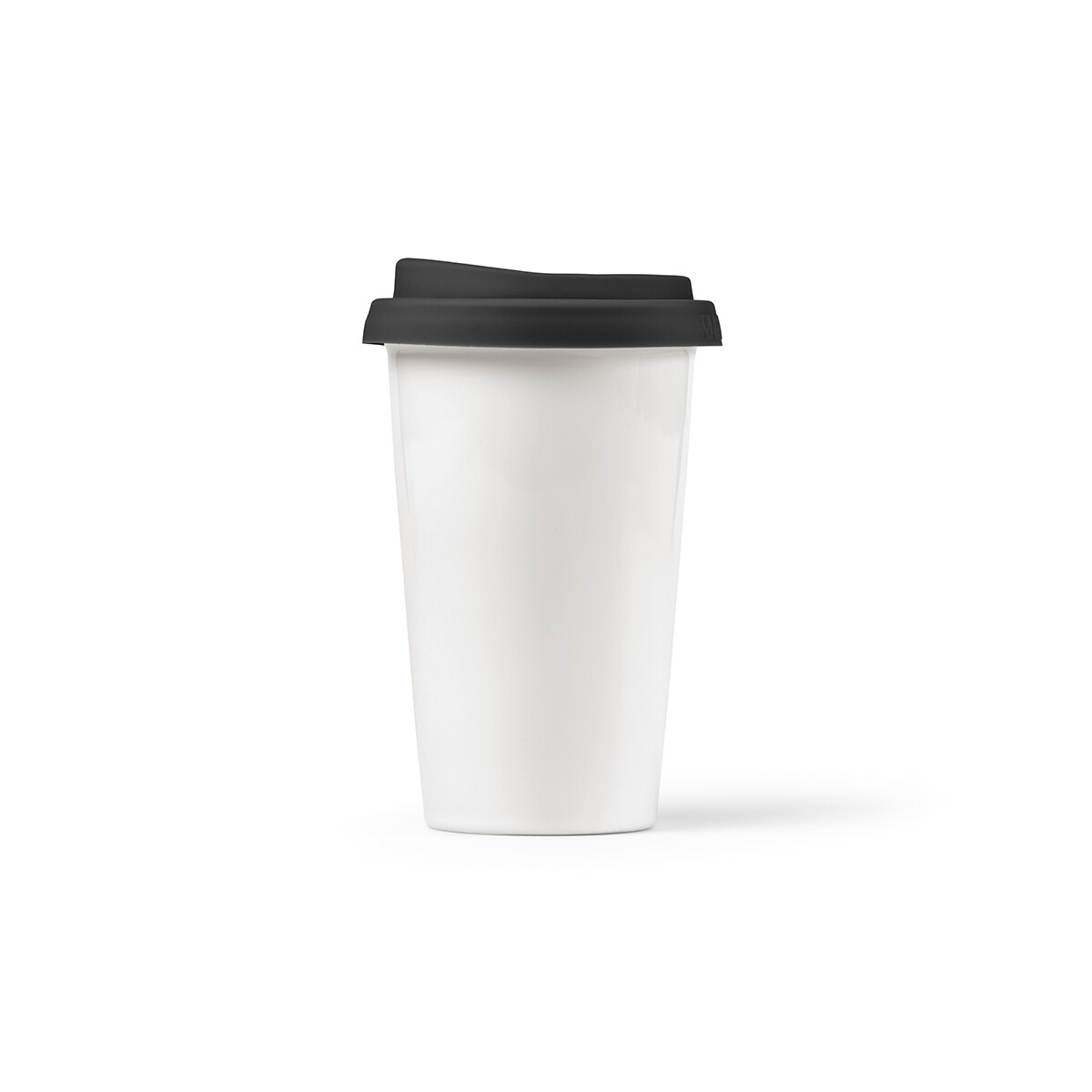 Kubki z logo – kubek podrózny tagus ceramiczny 300 ml – czarny ACP012_103-front Kubek podrózny Tagus Ceramiczny 300 ml - czarny ACP012_103-front