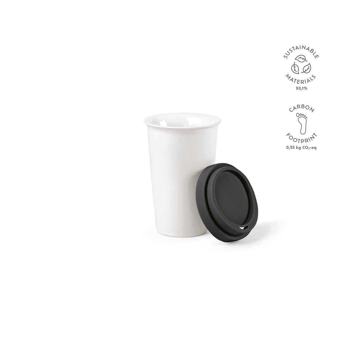 Kubki z logo – kubek podrózny tagus ceramiczny 300 ml – czarny ACP012_103-kpi Kubek podrózny Tagus Ceramiczny 300 ml - czarny ACP012_103-kpi