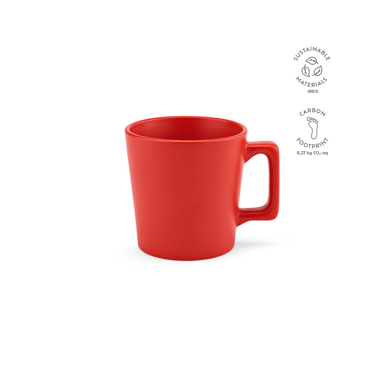 Kubki z logo – thames 250 kubek ceramiczny 270 ml – czerwony AMG004_105-kpi Thames 250 Kubek ceramiczny 270 ml - Czerwony AMG004_105-kpi