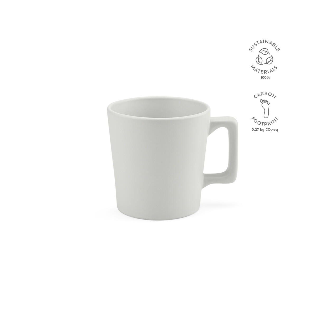 Kubki z logo – thames 250 kubek ceramiczny 270 ml – jasnoszary AMG004_123-kpi Thames 250 Kubek ceramiczny 270 ml - Jasnoszary AMG004_123-kpi