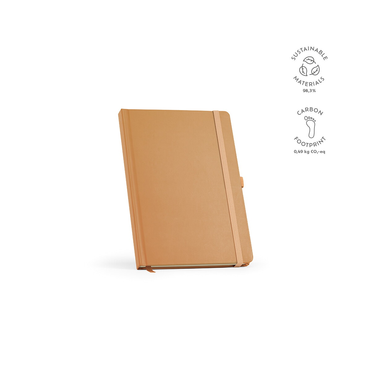 Notatniki z logo – marquez notatnik a5 z papieru recyklingowegoy 70 gsm – camelowy ANT018_191-kpi Marquez Notatnik A5 z papieru recyklingowegoy 70 gsm - camelowy ANT018_191-kpi