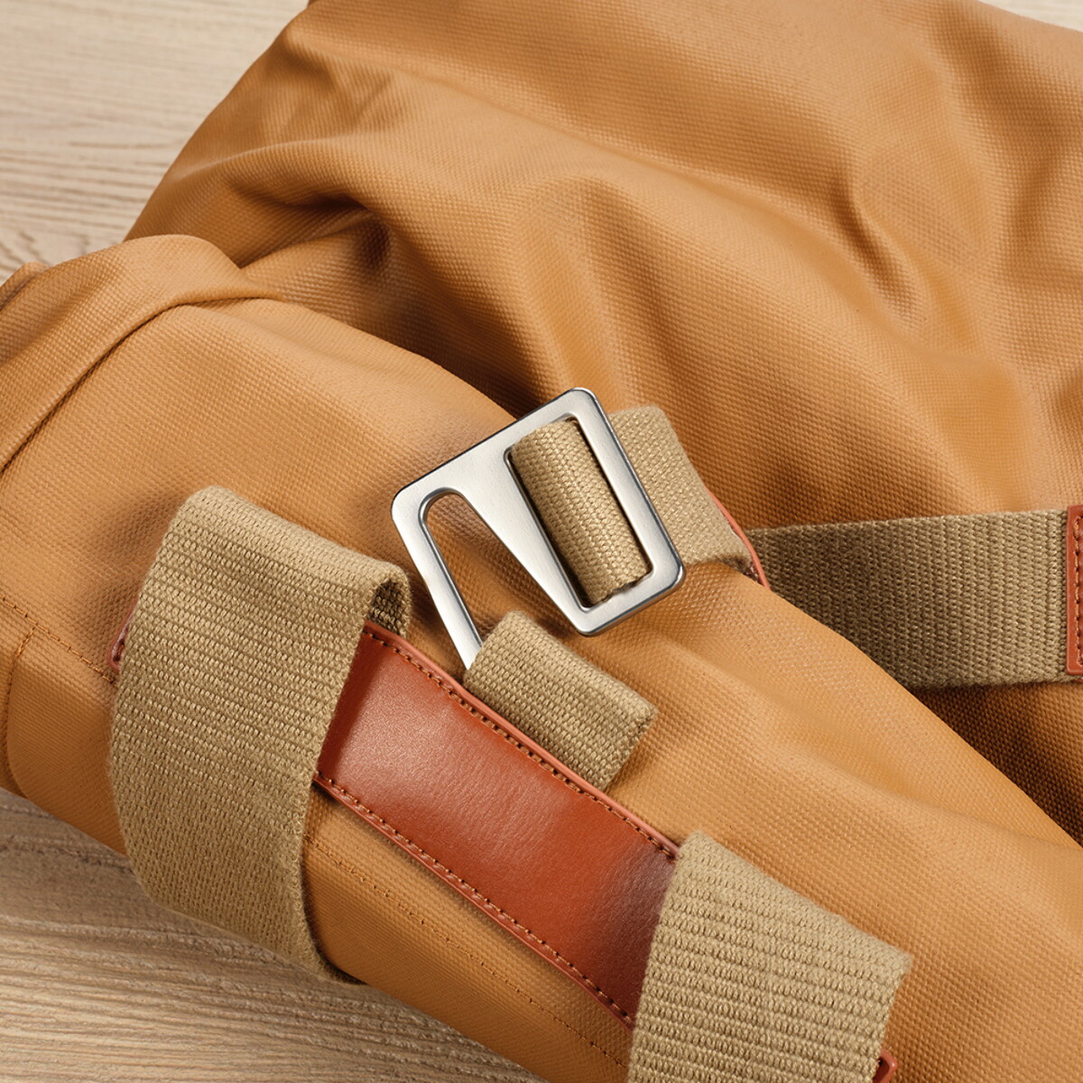 Plecaki z logo – berlin backpack 23l z recyklingowanej bawełny 340 gsm – camelowy ABK006_191-A Berlin Backpack 23L z recyklingowanej bawełny 340 gsm - Camelowy ABK006_191-A