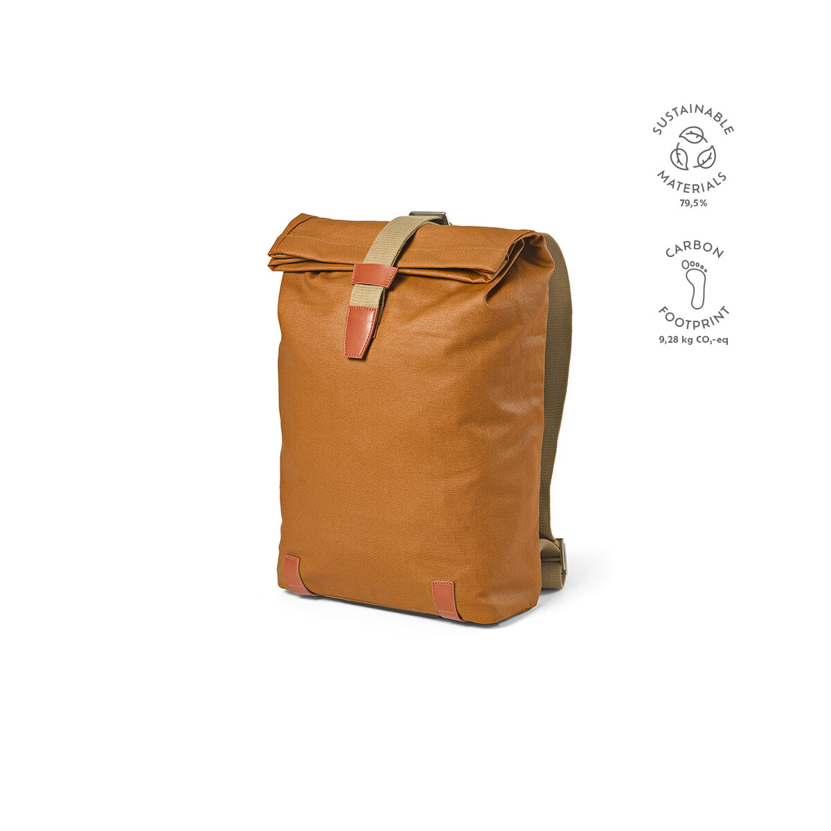Plecaki z logo – berlin backpack 23l z recyklingowanej bawełny 340 gsm – camelowy ABK006_191-kpi Berlin Backpack 23L z recyklingowanej bawełny 340 gsm - Camelowy ABK006_191-kpi