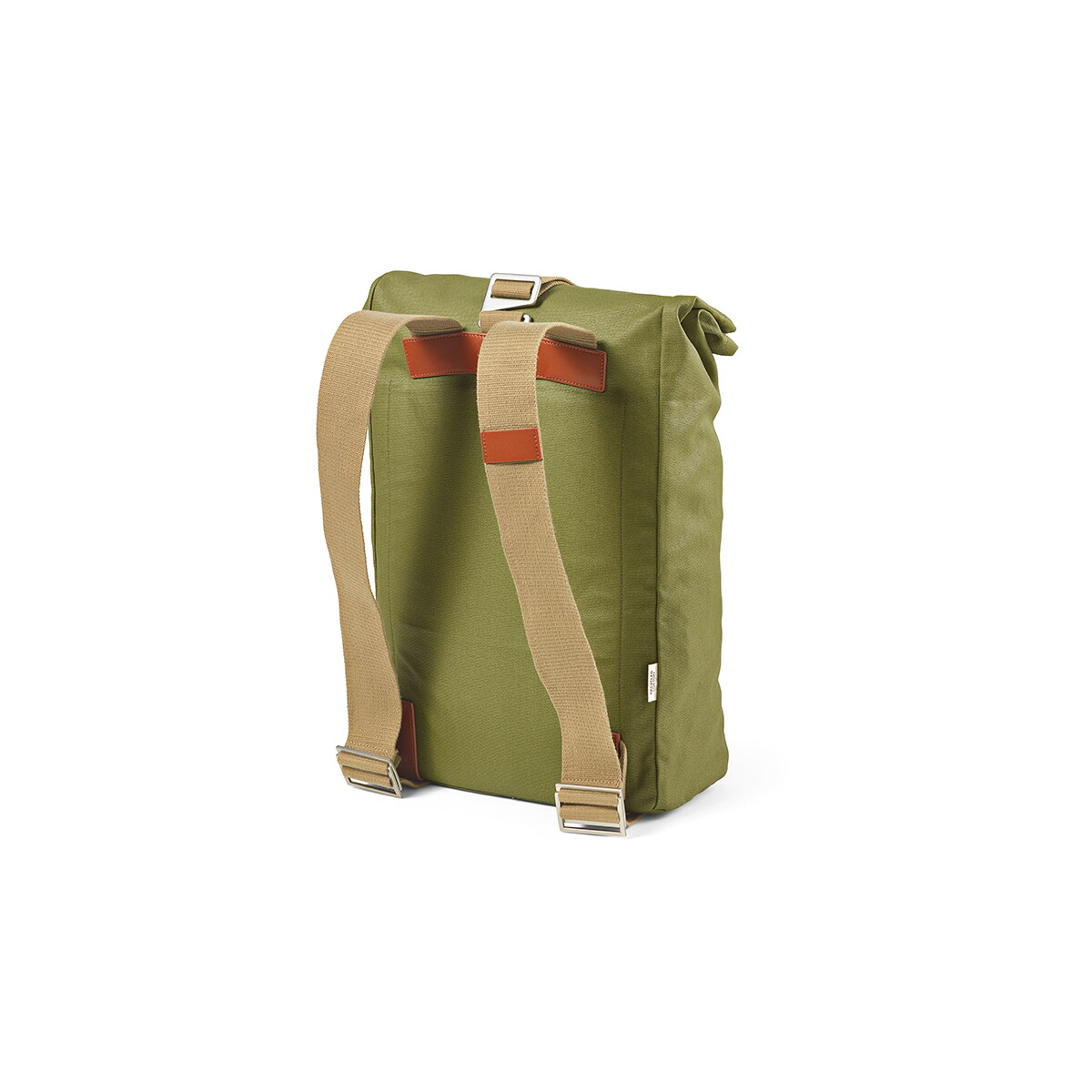 Plecaki z logo – berlin backpack 23l z recyklingowanej bawelny 340 gsm – ciemnozielony ABK006_149-back Berlin Backpack 23L z recyklingowanej bawelny 340 gsm - Ciemnozielony ABK006_149-back