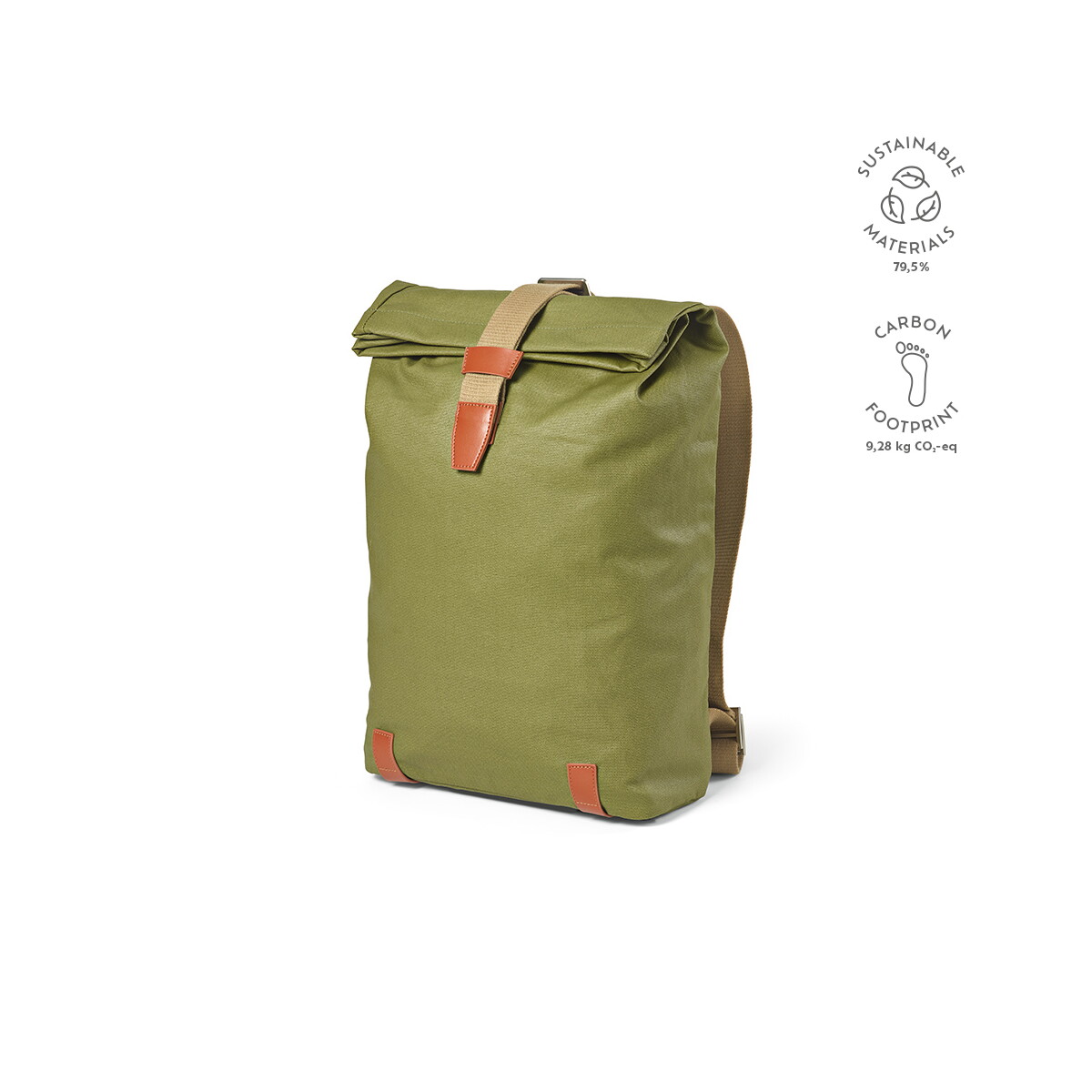 Plecaki z logo – berlin backpack 23l z recyklingowanej bawelny 340 gsm – ciemnozielony ABK006_149-kpi Berlin Backpack 23L z recyklingowanej bawelny 340 gsm - Ciemnozielony ABK006_149-kpi