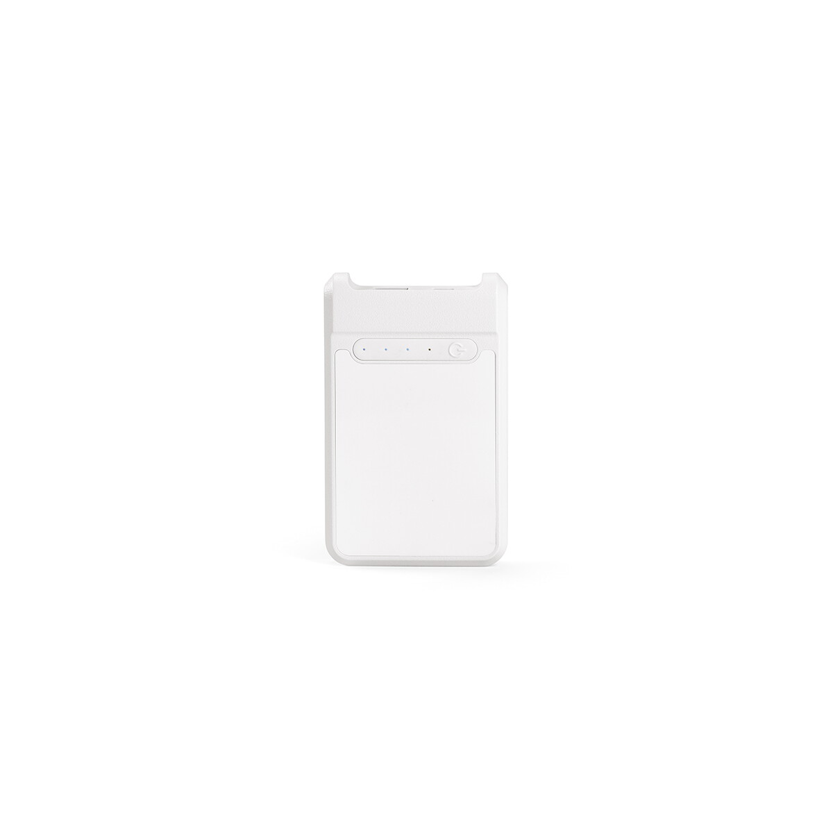 Powerbanki z logo – bateria ampx powerbank rabs 6 000 mah – biała APW002_106-front Bateria Ampx Powerbank rABS 6 000 mAh - Biała APW002_106-front