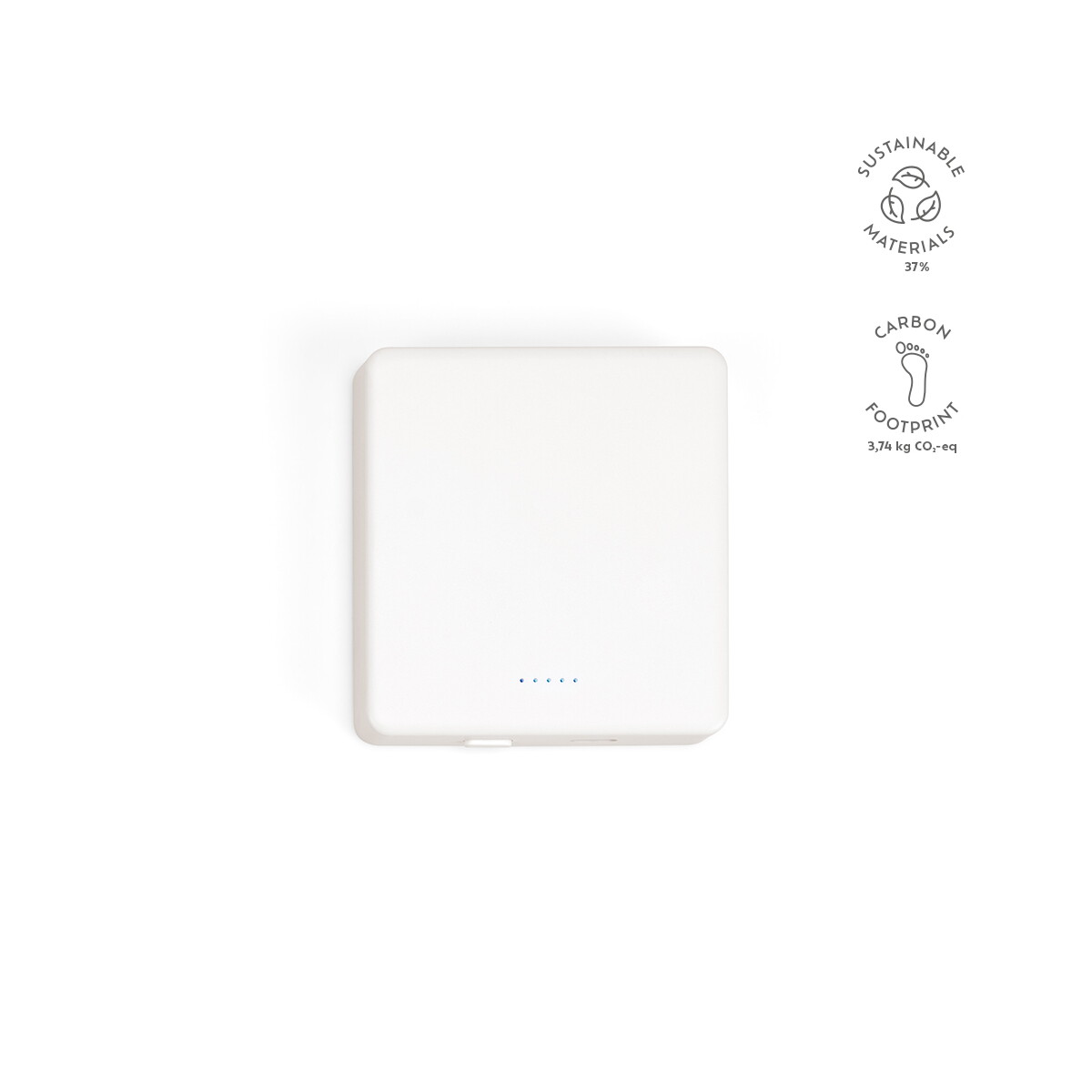 Powerbanki z logo – mendel powerbank battery rabs 5 000 mah – biały APW005_106-kpi Mendel Powerbank Battery rABS 5 000 mAh - Biały APW005_106-kpi