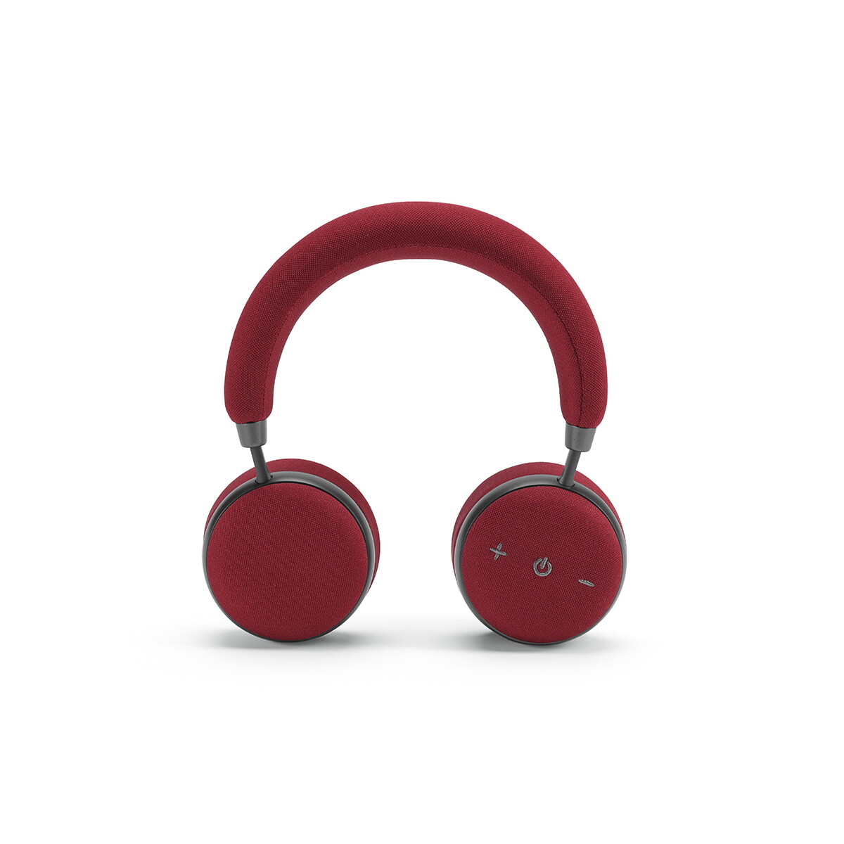 Słuchawki z logo – słuchawki bell z recyklingu abs 500 mah – burgundowe AHD009_115-front Słuchawki Bell z recyklingu ABS 500 mAh - burgundowe AHD009_115-front