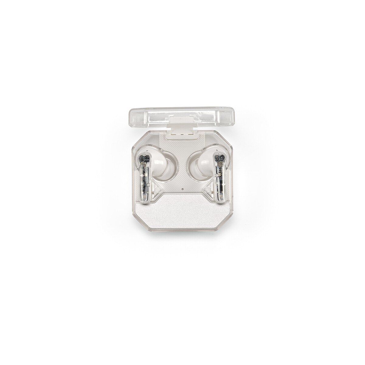Słuchawki z logo – słuchawki douszne ghostbuds z recyklingu abs 400 mah – białe AER003_106-A Słuchawki douszne Ghostbuds z recyklingu ABS 400 mAh - Białe AER003_106-A