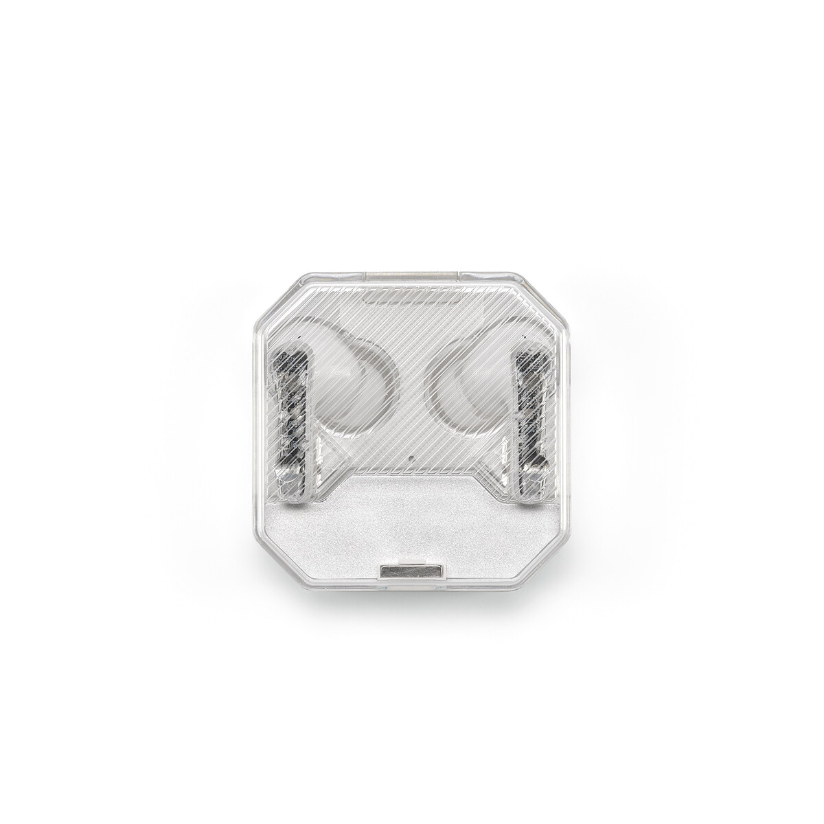 Słuchawki z logo – słuchawki douszne ghostbuds z recyklingu abs 400 mah – białe AER003_106-front Słuchawki douszne Ghostbuds z recyklingu ABS 400 mAh - Białe AER003_106-front