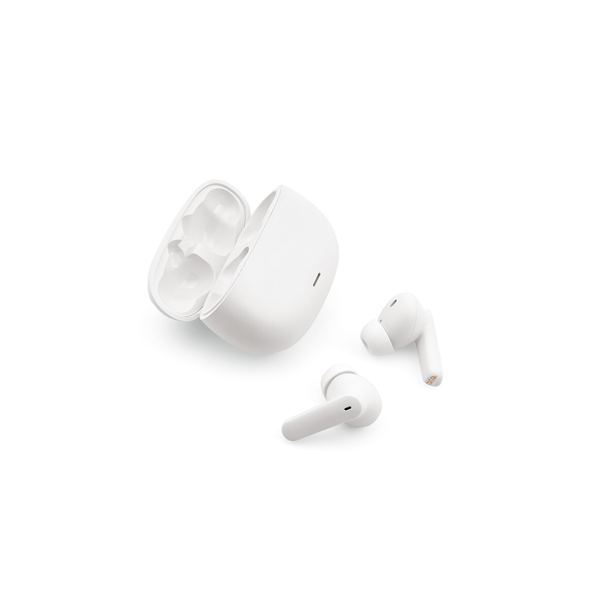Słuchawki z logo – słuchawki douszne pascal rabs 400 mah – białe AER006_106-A Słuchawki douszne Pascal rABS 400 mAh - Białe AER006_106-A