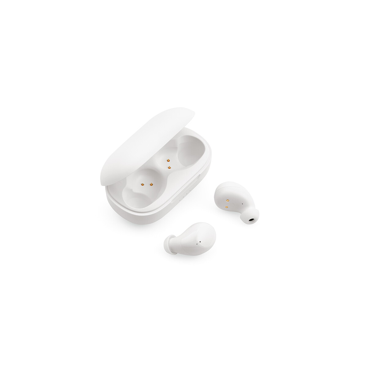 Słuchawki z logo – słuchawki douszne pasteur z recyklingu abs 400 mah – białe AER007_106-A Słuchawki douszne Pasteur z recyklingu ABS 400 mAh - Białe AER007_106-A