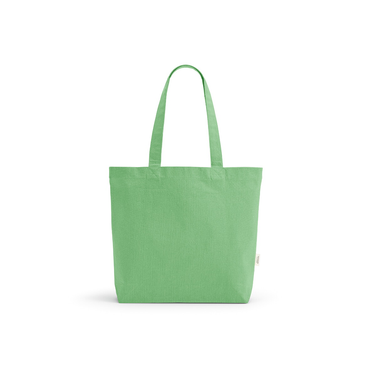 Torby na zakupy z logo – kilimandzaro torba na zakupy z recyklingowanej bawełny 180 gsm – jasnozielona ASB004_119-A Kilimandzaro Torba na zakupy z recyklingowanej bawełny 180 gsm - jasnozielona ASB004_119-A