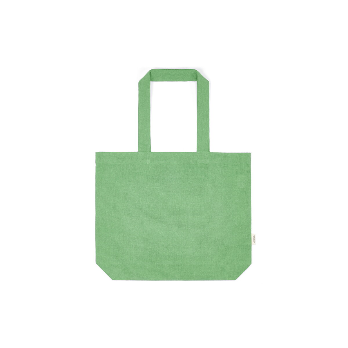 Torby na zakupy z logo – kilimandzaro torba na zakupy z recyklingowanej bawełny 180 gsm – jasnozielona ASB004_119-front Kilimandzaro Torba na zakupy z recyklingowanej bawełny 180 gsm - jasnozielona ASB004_119-front