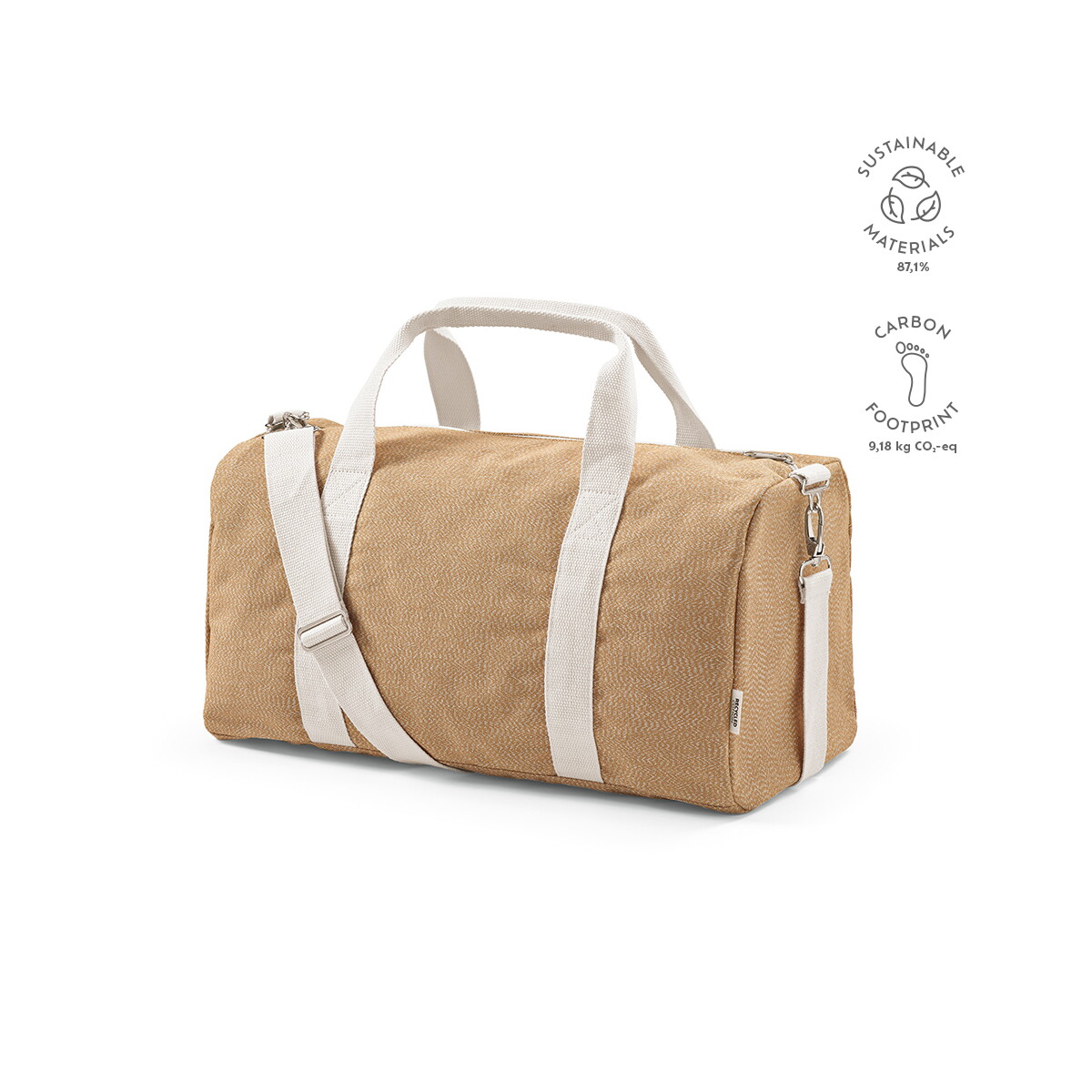 Torby sportowe z logo – seul torba sportowa z recyklingowanej bawelny 30l – szampańska AGB004_167-kpi Seul Torba sportowa z recyklingowanej bawelny 30L - Szampańska AGB004_167-kpi