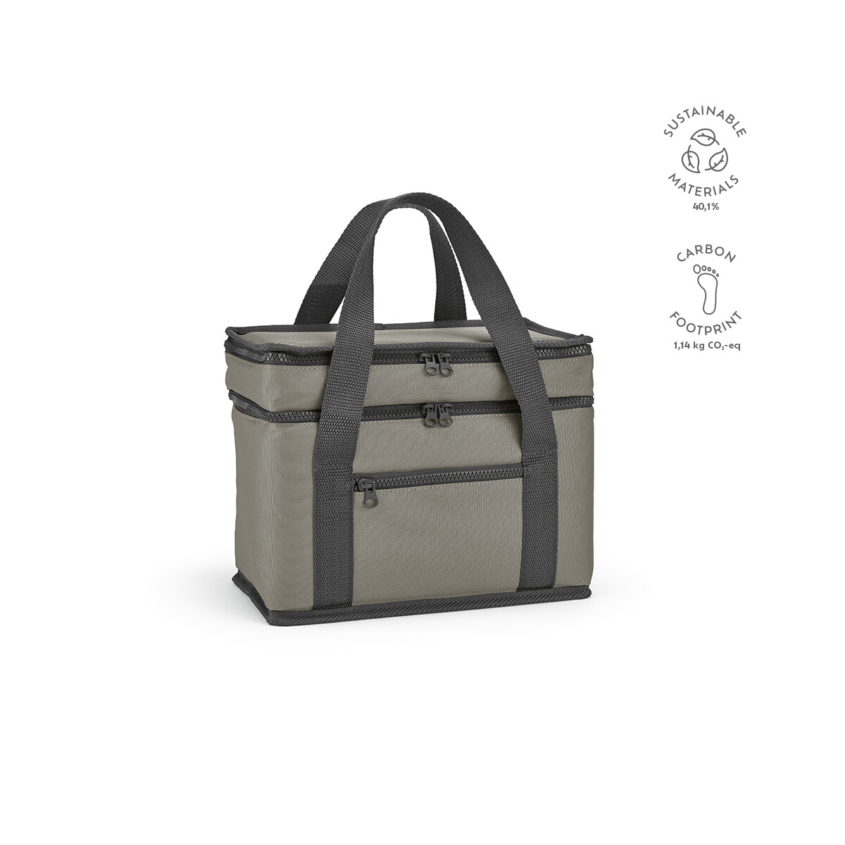 Torby termiczne z logo – lodówka florence l 10l rpet – szara ACL007_113-kpi Lodówka Florence L 10L rPET - Szara ACL007_113-kpi