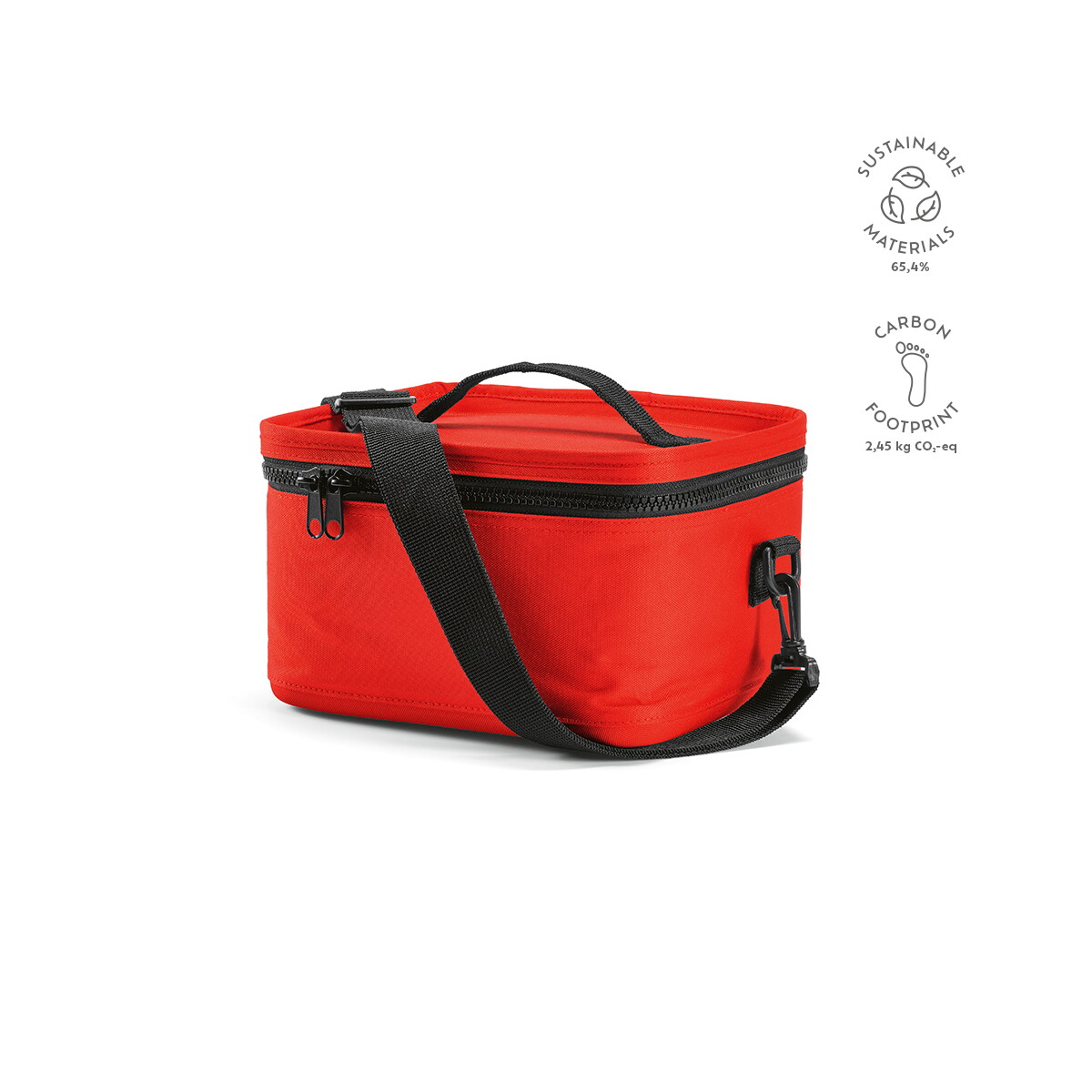 Torby termiczne z logo – munich m 7,5l lodówka rpet – czerwona ACL003_105-kpi Munich M 7,5L Lodówka rPET - Czerwona ACL003_105-kpi
