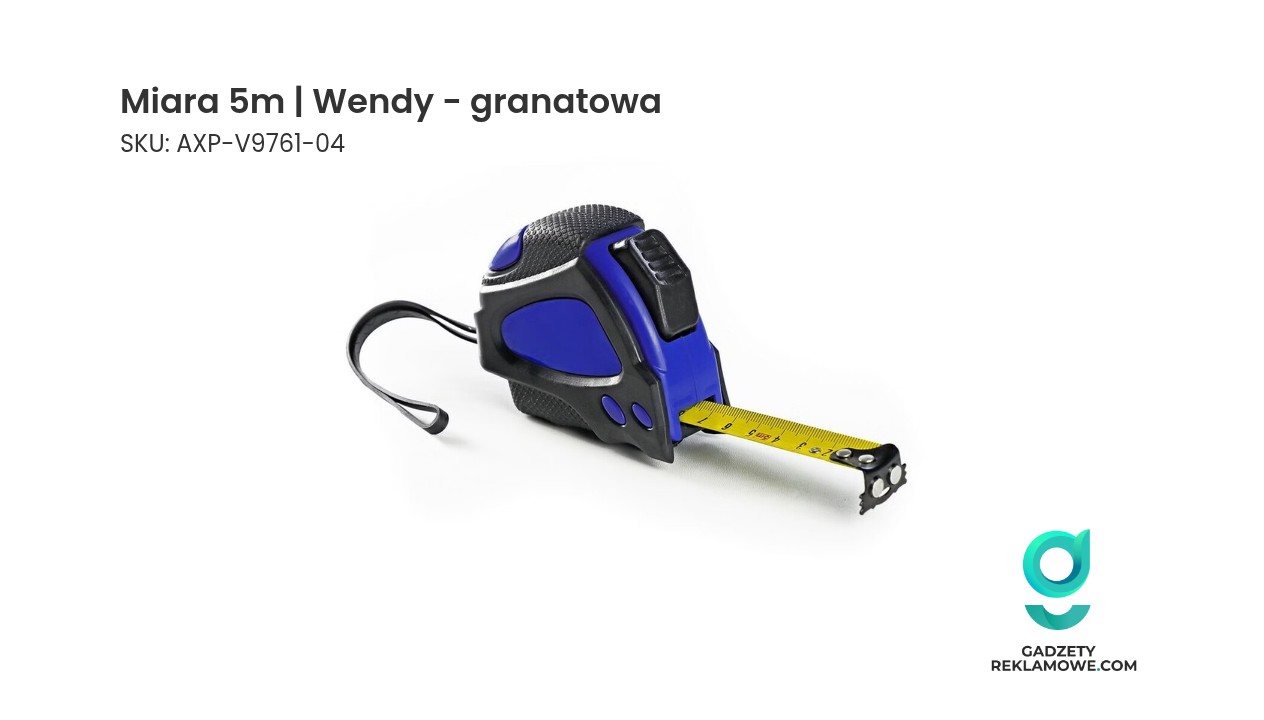 Miara 5m | Wendy - granatowa Miara 5 metrów Wendy w kolorze granatowym