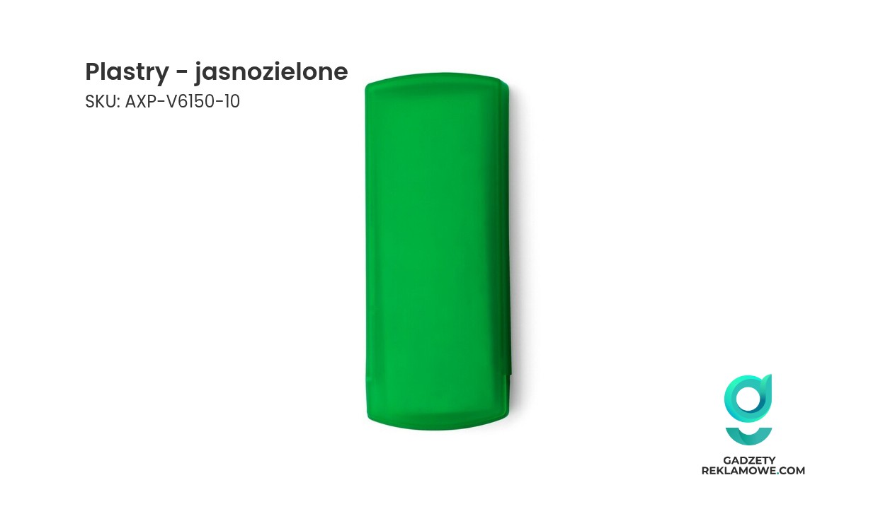 Plastry - jasnozielone Plastry w kolorze jasnozielonym
