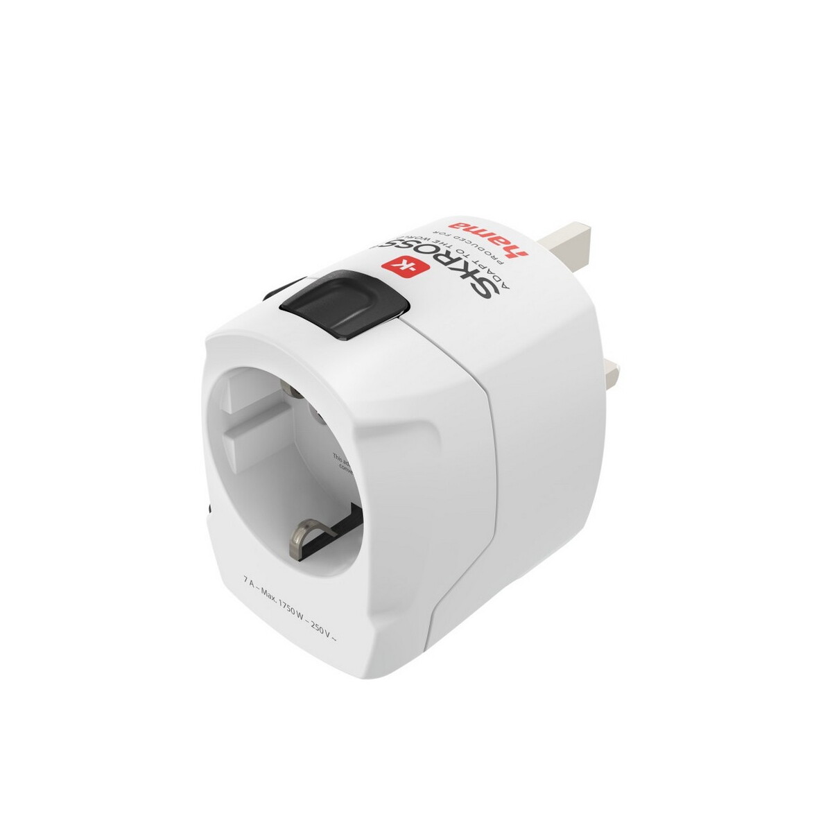 Adaptery podróżne z logo – adapter podróżny skross for hama pro – biały VH050-02_AAA01 Adapter podróżny Skross for Hama Pro - biały VH050-02_AAA01