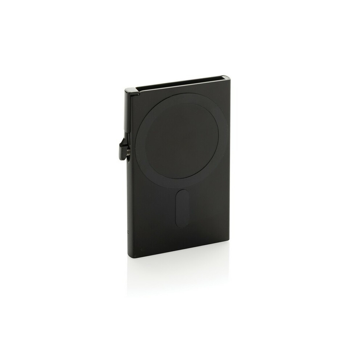 Magnetyczne etui na kartę kredytową, ochrona RFID - czarne P820.9501__B_1